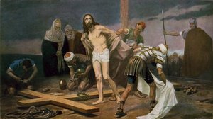 Jesus é despojado de suas roupas antes de sua crucificação